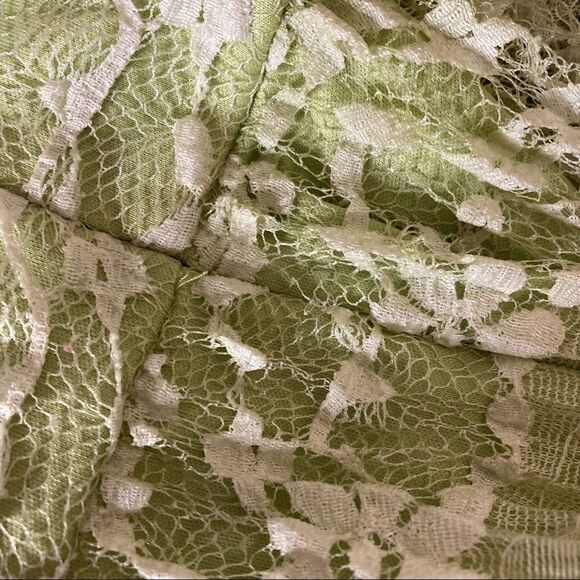 Betsey Johnson Green Ombré Floral Lace Sleeveless Dress Small - Picture 7 of 8